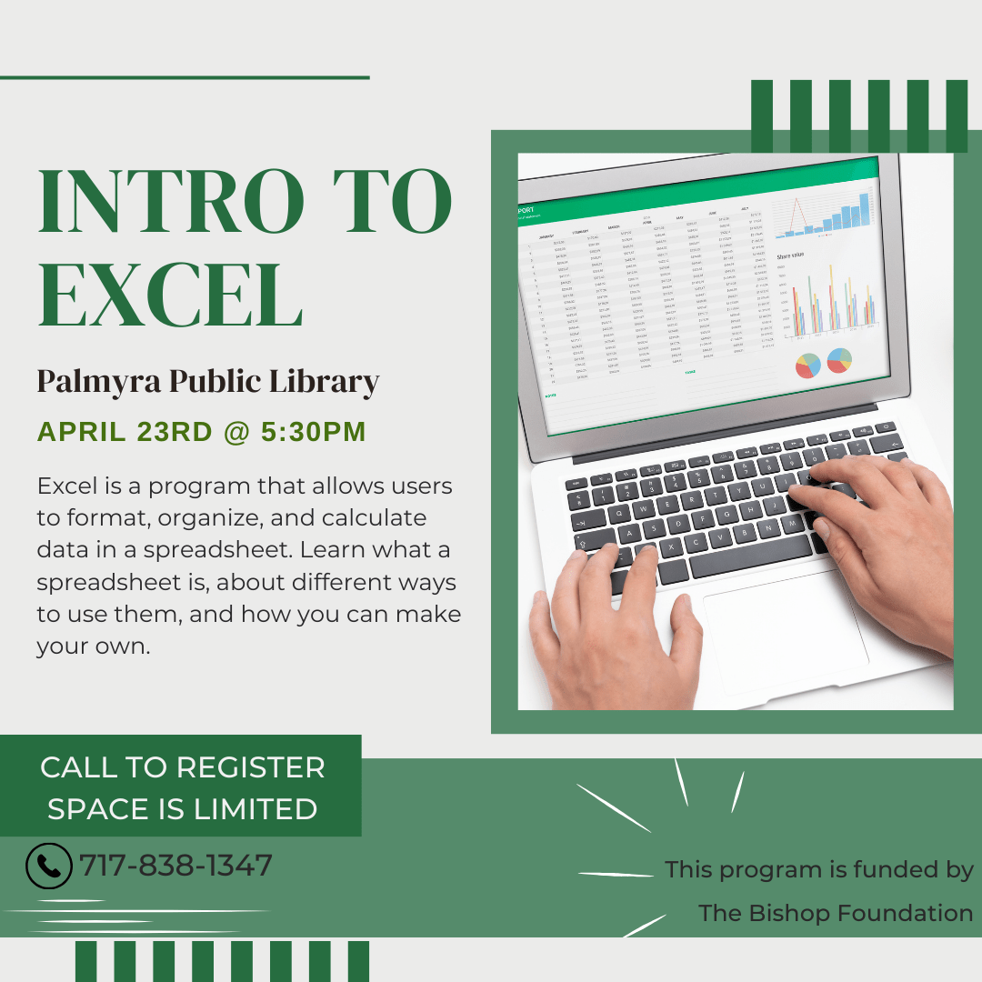Intro to Excel at the Palmyra Library