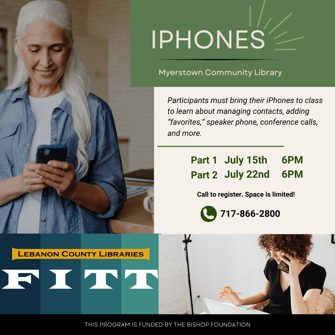 iPhones classes at Myerstown Library