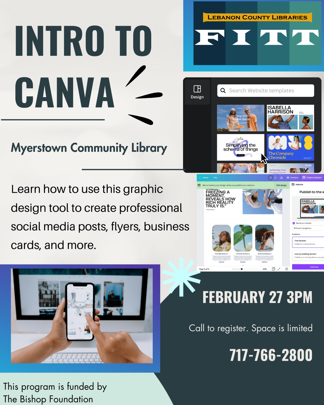 Intro to Canva at Myerstown Library