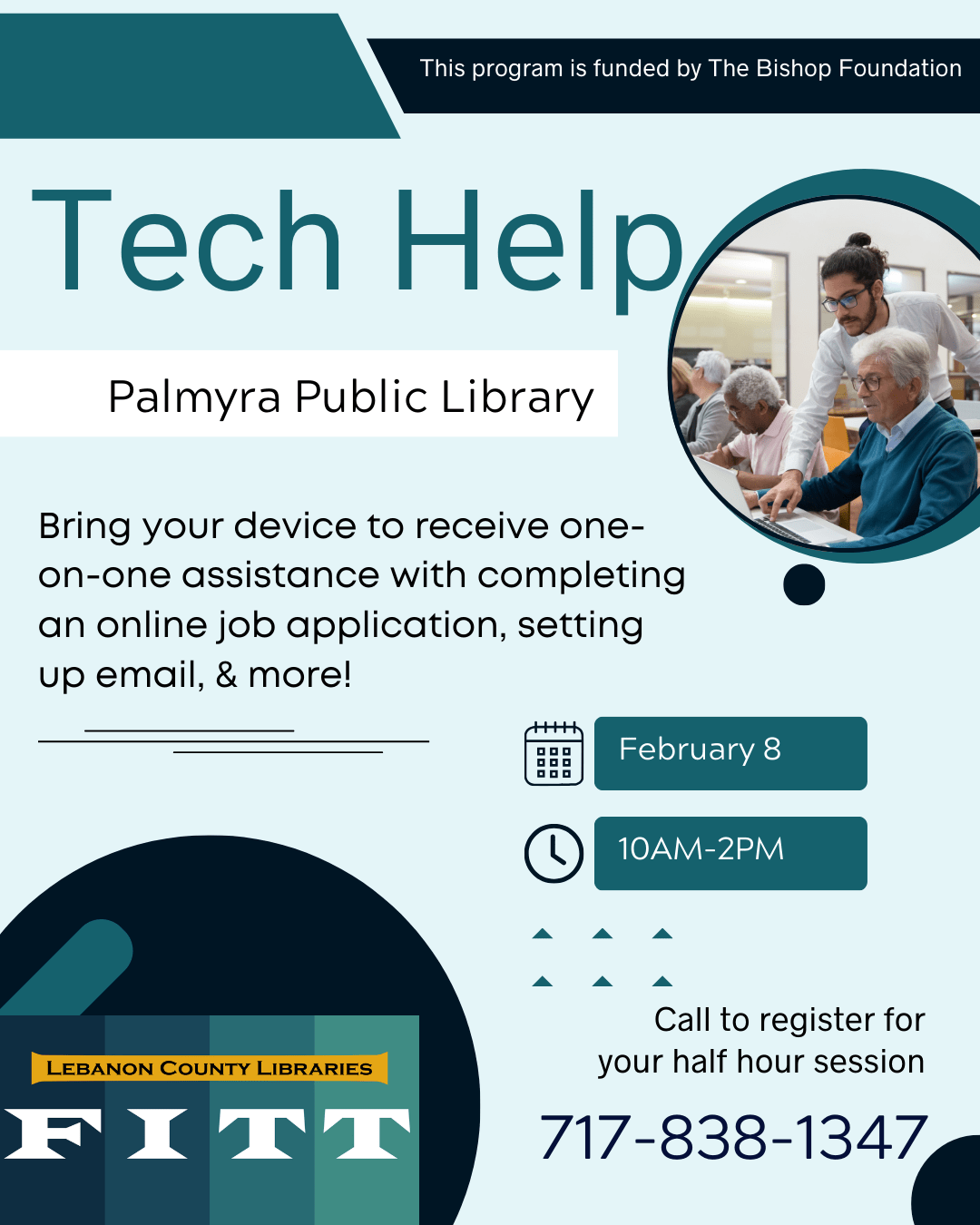 Tech Help at Palmyra Library.