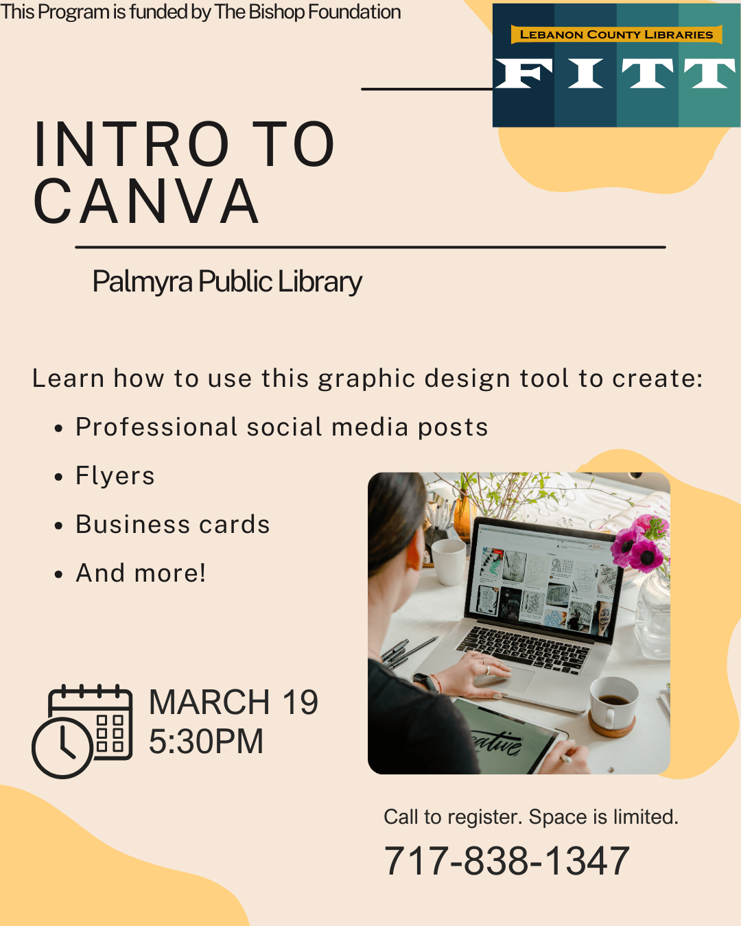 Intro to Canva at Palmyra in March