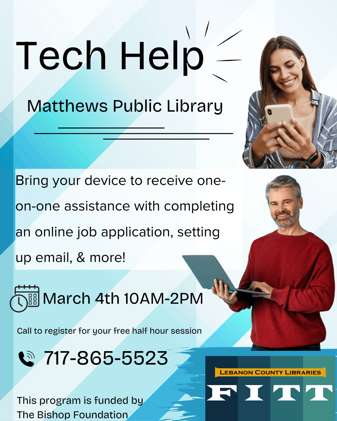 Tech Help at Matthews in March