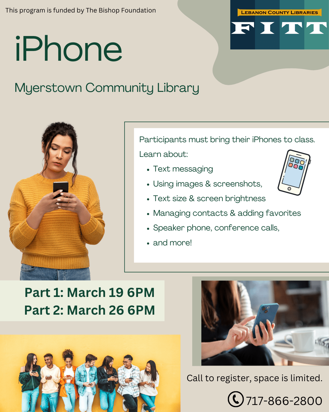 iPhones at Myerstown in March