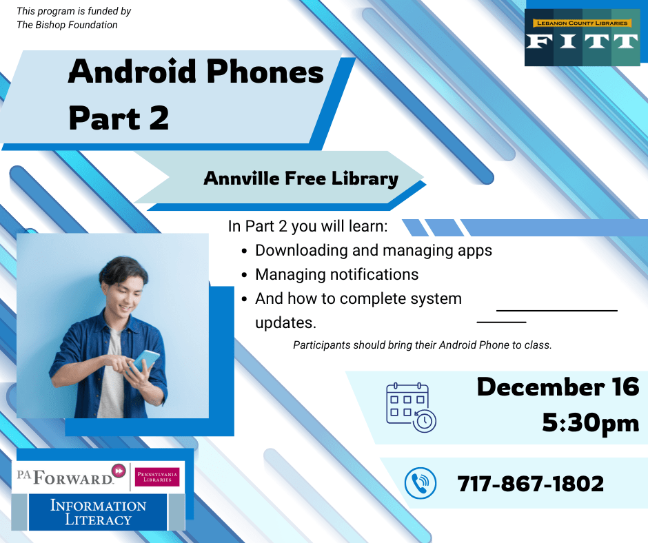 Android Phones Part 2 at Annville Library