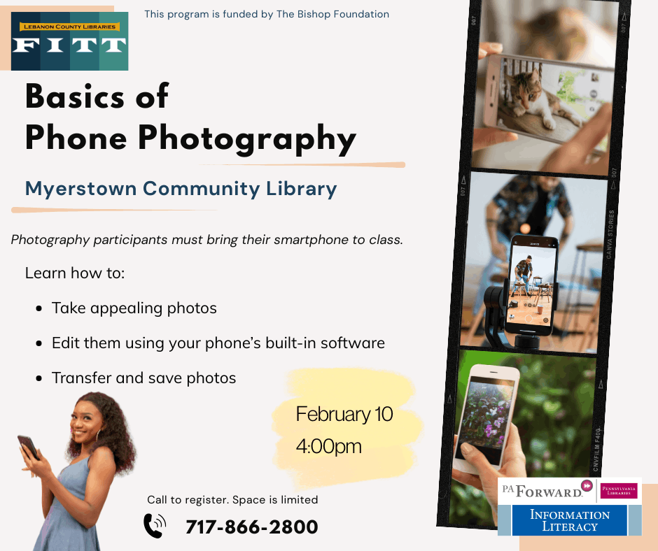 Intro to Phone Photography at Myerstown Library