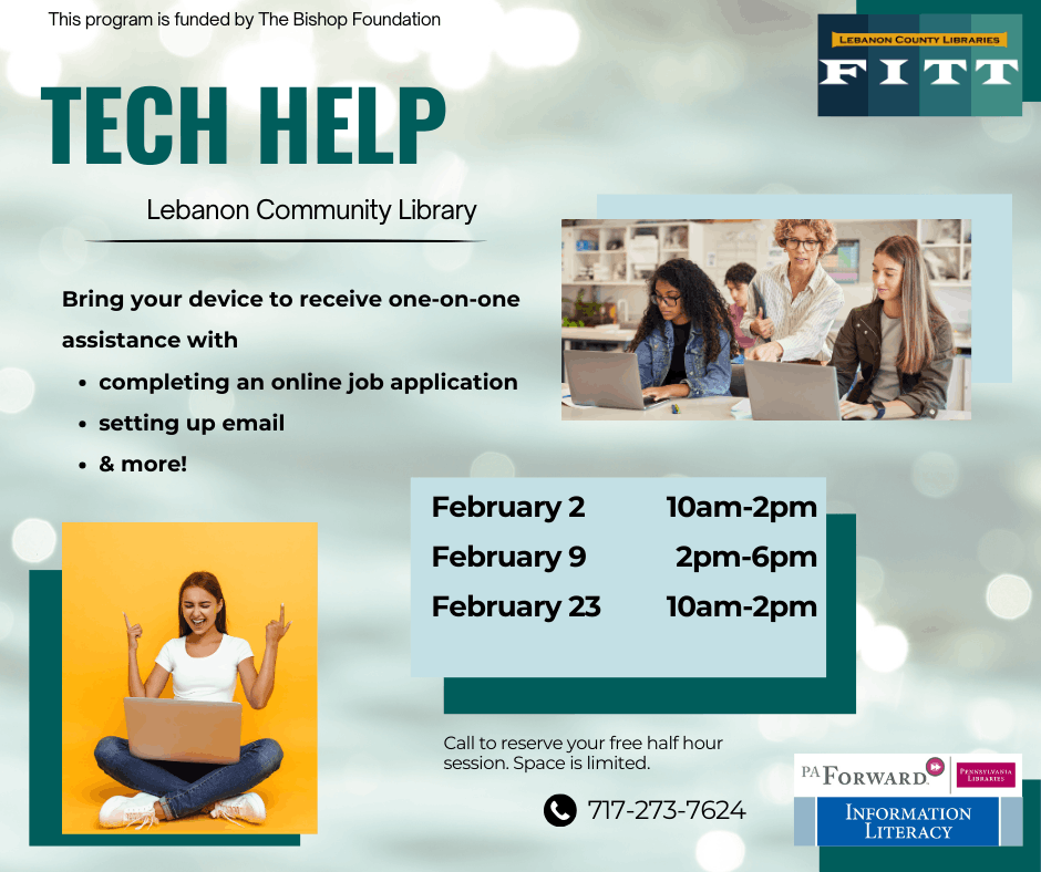 Tech Help in February at Lebanon Library