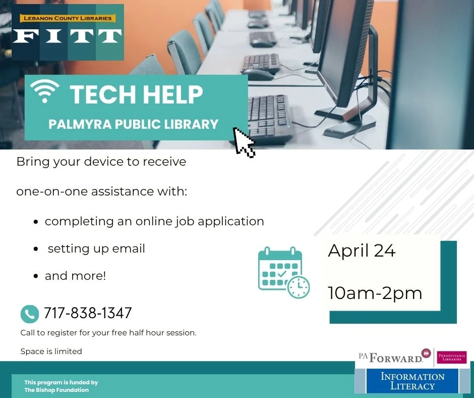 Tech Help at Palmyra Library