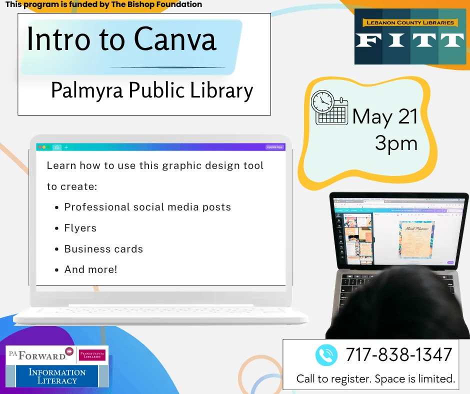 Intro to Canva at Palmyra Library