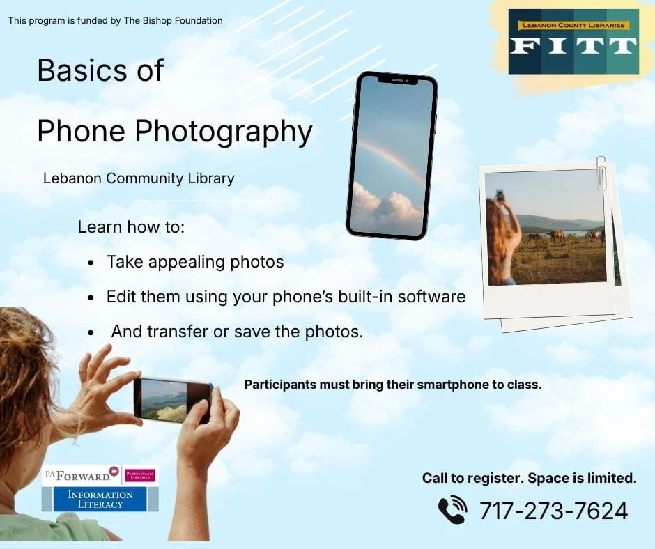 Phone Photography at Lebanon Library June 29