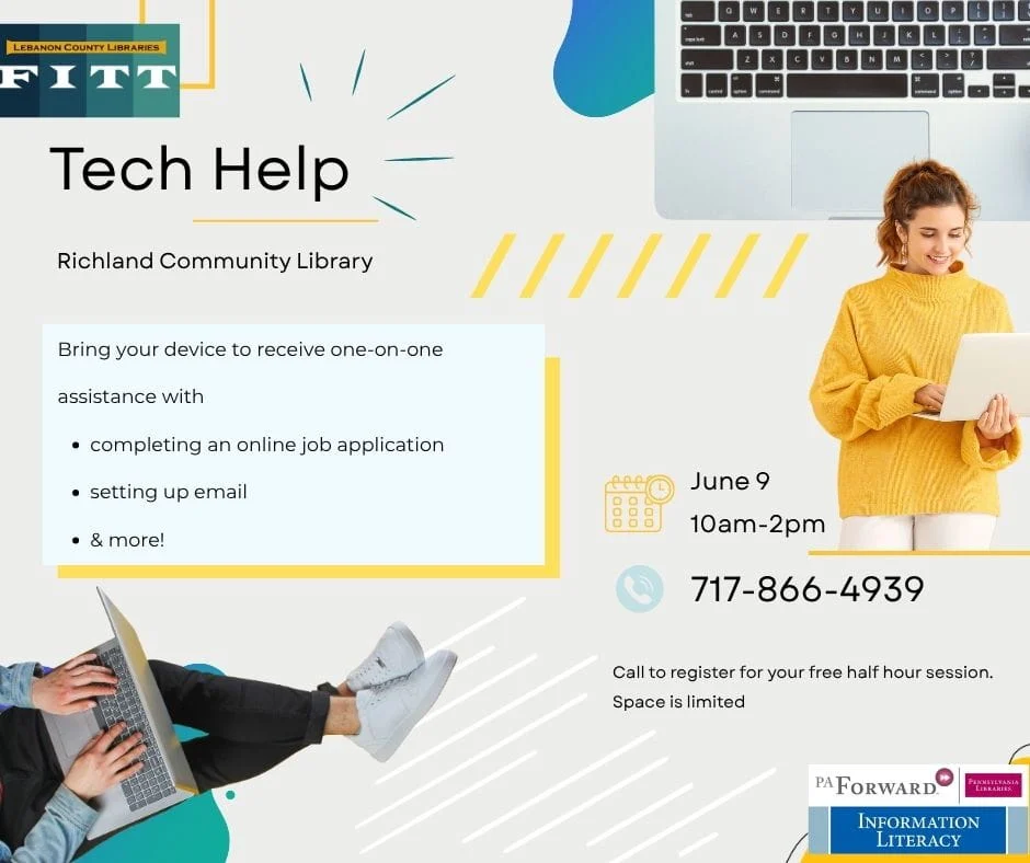 Tech Help at Richland Library June 9
