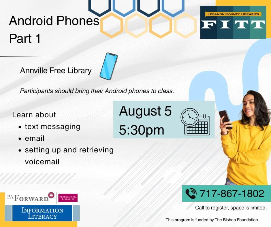 Android Phones at Annville Library